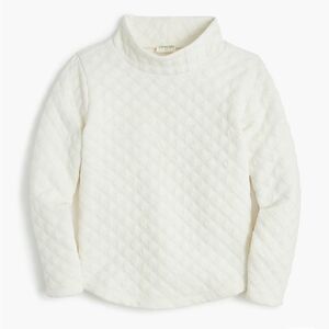 Jcrew factory Girls' quilted mockneck pullover